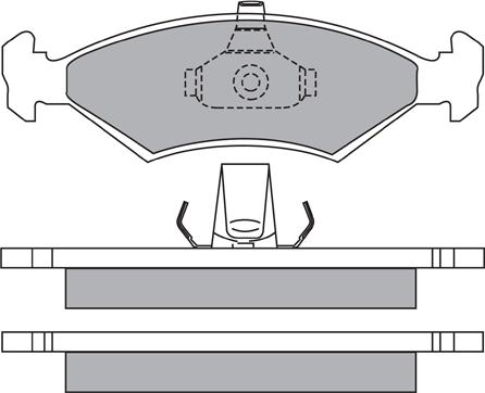 AISIN ASN-2069 - Тормозные колодки, дисковые, комплект avtokuzovplus.com.ua