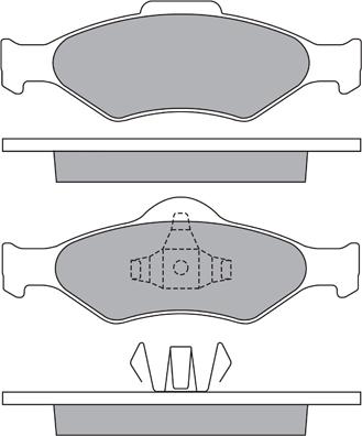 AISIN ASN-2143 - Гальмівні колодки, дискові гальма autocars.com.ua