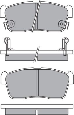 AISIN ASN-2155 - Тормозные колодки, дисковые, комплект avtokuzovplus.com.ua