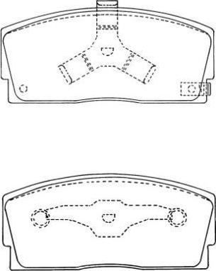 Aisin ASN-215 - Тормозные колодки, дисковые, комплект autodnr.net