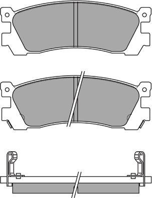 AISIN ASN-2166 - Тормозные колодки, дисковые, комплект avtokuzovplus.com.ua