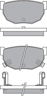 AISIN ASN-2167 - Тормозные колодки, дисковые, комплект avtokuzovplus.com.ua