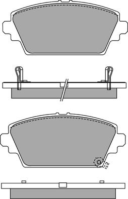 AISIN ASN-2204 - Тормозные колодки, дисковые, комплект avtokuzovplus.com.ua