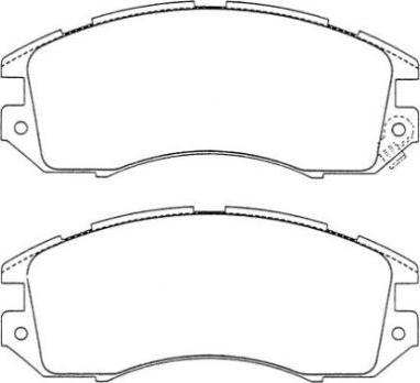 Aisin ASN-228 - Тормозные колодки, дисковые, комплект avtokuzovplus.com.ua