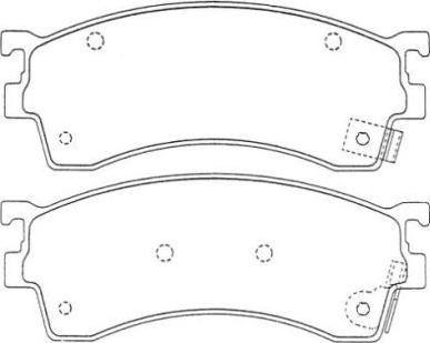 Aisin ASN-240 - Тормозные колодки, дисковые, комплект avtokuzovplus.com.ua