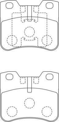 AISIN ASN-248 - Тормозные колодки, дисковые, комплект avtokuzovplus.com.ua