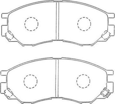 Aisin ASN-255 - Тормозные колодки, дисковые, комплект autodnr.net