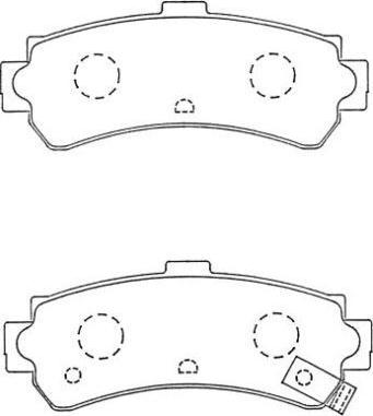 Aisin ASN-256 - Тормозные колодки, дисковые, комплект avtokuzovplus.com.ua