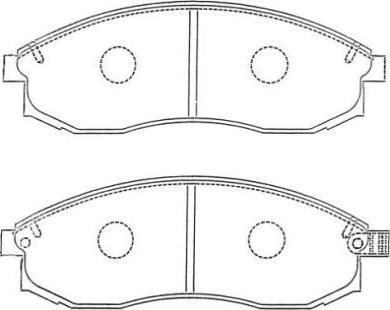 Aisin ASN-263 - Тормозные колодки, дисковые, комплект autodnr.net