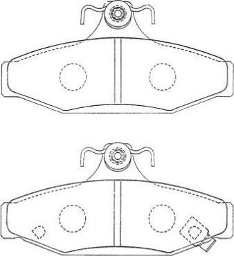 AISIN ASN-270 - Тормозные колодки, дисковые, комплект avtokuzovplus.com.ua