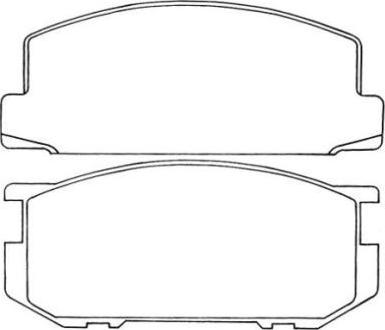 Aisin ASN-51 - Гальмівні колодки, дискові гальма autocars.com.ua