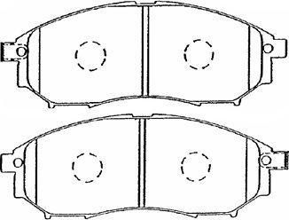 Aisin B1N036 - Тормозные колодки, дисковые, комплект avtokuzovplus.com.ua