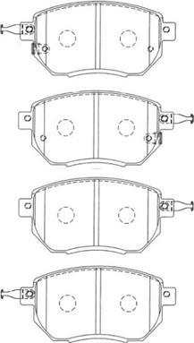 Aisin B1N079 - Тормозные колодки, дисковые, комплект avtokuzovplus.com.ua