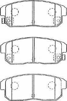 Aisin B2N040 - Тормозные колодки, дисковые, комплект avtokuzovplus.com.ua