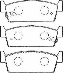 Aisin B2N056 - Тормозные колодки, дисковые, комплект avtokuzovplus.com.ua