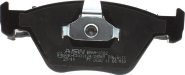 AISIN BPBM-1002 - Гальмівні колодки, дискові гальма autocars.com.ua