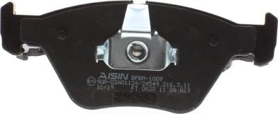 AISIN BPBM-1009 - Гальмівні колодки, дискові гальма autocars.com.ua