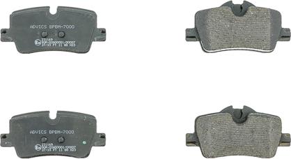 AISIN BPBM-7000 - Гальмівні колодки, дискові гальма autocars.com.ua