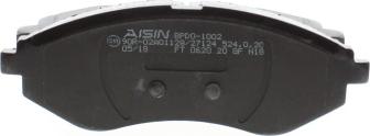 AISIN BPDO-1002 - Тормозные колодки, дисковые, комплект avtokuzovplus.com.ua