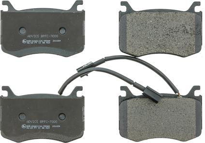 AISIN BPFC-7000 - Гальмівні колодки, дискові гальма autocars.com.ua