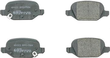 AISIN BPFC-7004 - Гальмівні колодки, дискові гальма autocars.com.ua