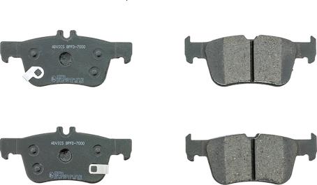 AISIN BPFD-7000 - Гальмівні колодки, дискові гальма autocars.com.ua