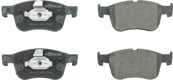 AISIN BPFD-7002 - Гальмівні колодки, дискові гальма autocars.com.ua