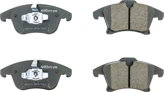 AISIN BPFD-7013 - Гальмівні колодки, дискові гальма autocars.com.ua