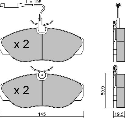 Aisin BPFI-1011 - Тормозные колодки, дисковые, комплект autodnr.net