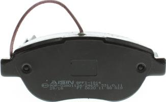 AISIN BPFI-1014 - Тормозные колодки, дисковые, комплект autodnr.net