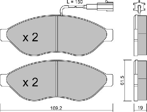 Aisin BPFI-1040 - Тормозные колодки, дисковые, комплект autodnr.net