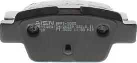 AISIN BPFI-2003 - Тормозные колодки, дисковые, комплект avtokuzovplus.com.ua