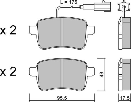 Aisin BPFI-2011 - Тормозные колодки, дисковые, комплект avtokuzovplus.com.ua