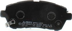 AISIN BPFO-1002 - Тормозные колодки, дисковые, комплект autodnr.net