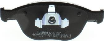 AISIN BPFO-1007 - Тормозные колодки, дисковые, комплект avtokuzovplus.com.ua