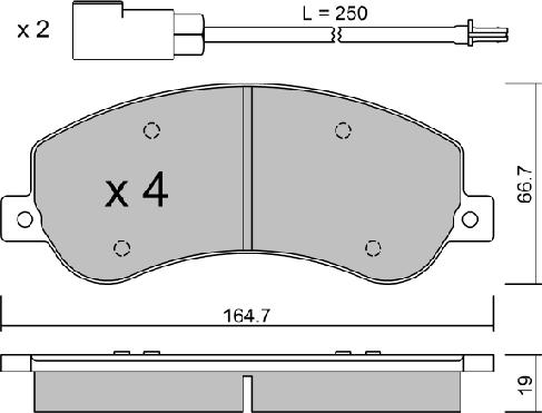 Aisin BPFO-1014 - Гальмівні колодки, дискові гальма autocars.com.ua