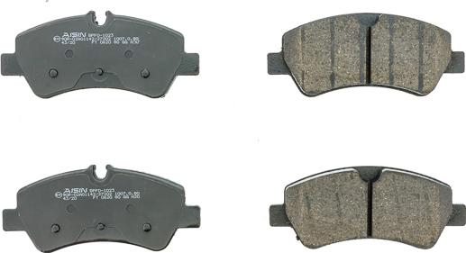 AISIN BPFO-1023 - Гальмівні колодки, дискові гальма autocars.com.ua