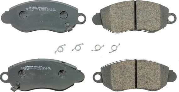 AISIN BPFO-1028 - Гальмівні колодки, дискові гальма autocars.com.ua