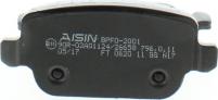 AISIN BPFO-2001 - Гальмівні колодки, дискові гальма autocars.com.ua