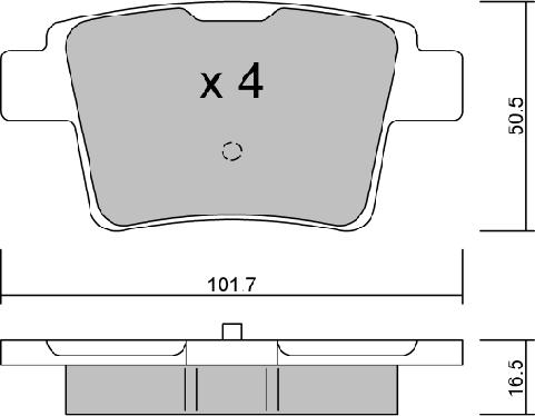 AISIN BPFO-2006 - Гальмівні колодки, дискові гальма autocars.com.ua