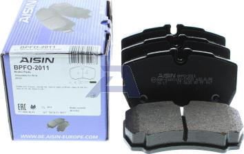 AISIN BPFO-2011 - Тормозные колодки, дисковые, комплект avtokuzovplus.com.ua