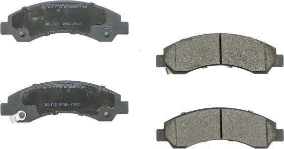 AISIN BPGW-7000 - Гальмівні колодки, дискові гальма autocars.com.ua