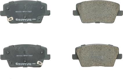 AISIN BPHY-7007 - Гальмівні колодки, дискові гальма autocars.com.ua