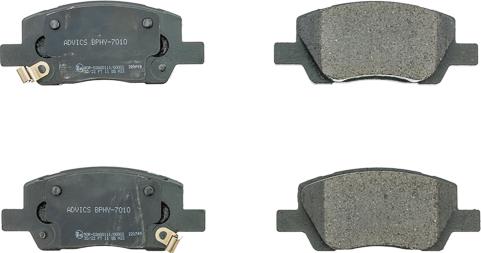 AISIN BPHY-7010 - Гальмівні колодки, дискові гальма autocars.com.ua