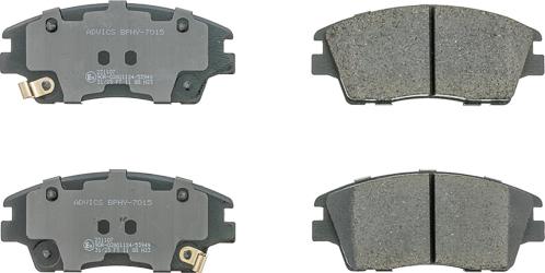 AISIN BPHY-7015 - Гальмівні колодки, дискові гальма autocars.com.ua