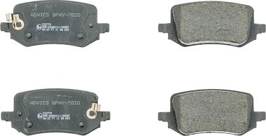 AISIN BPHY-7020 - Гальмівні колодки, дискові гальма autocars.com.ua