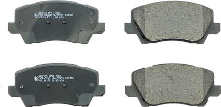 AISIN BPKI-7001 - Гальмівні колодки, дискові гальма autocars.com.ua