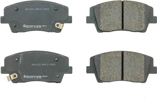 AISIN BPKI-7003 - Гальмівні колодки, дискові гальма autocars.com.ua