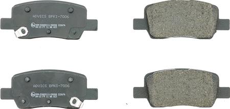 AISIN BPKI-7006 - Гальмівні колодки, дискові гальма autocars.com.ua