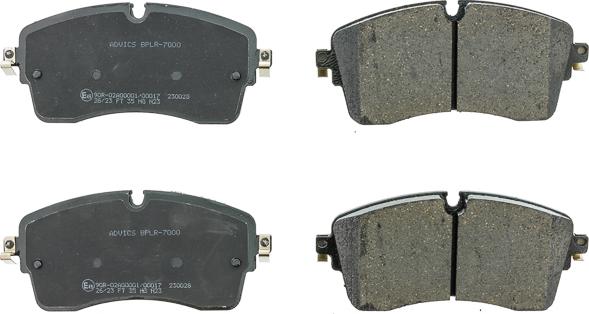 AISIN BPLR-7000 - Гальмівні колодки, дискові гальма autocars.com.ua